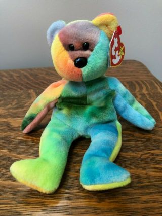 Ty Beanie Baby - Garcia The Bear Style 4051 1993 8 - 1 - 95 Vintage Plush Bear Toys