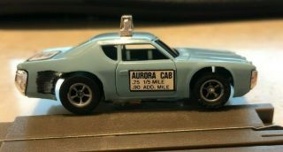 Aurora Afx Blue Matador Taxi Ho Slot Car