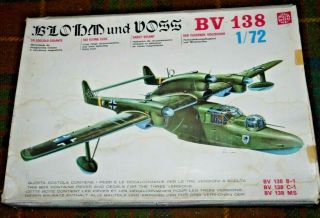 Supermodel 1/72 Blohm Und Voss Bv - 138c - 1  The Flying Clog  Luftwaffe Seaplane