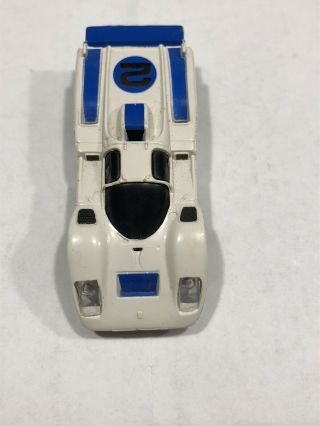 AFX Ferrari 512M,  white/blue 2,  Open Vent Type,  with Standard AFX Chassis 3
