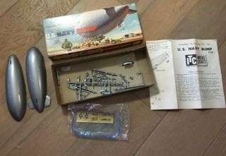 Vintage Ideal Itc Model Kit Navy Blimp