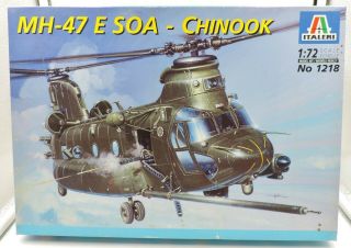 1:72nd Scale Italeri Boeing Mh - 47 Soa Chinook Helicopter Kit 1218 Bn - Gb