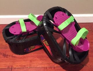 Moon Shoes Trampoline Purple Neon Green Vintage Big Time Toys