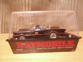 Auto World 70s T.  V.  Series.  Batmobile,  Black And Red.  4 Gear Slot Car Afx