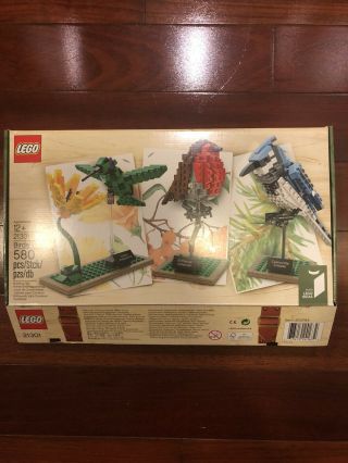 Lego Ideas Birds 21301 Blue Jay,  Hummingbird And Robin - Complete Retired Set