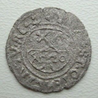 Livonia Archbishopric Of Riga Schilling 1540 Wilhelm Von Brandenburg Coin S11