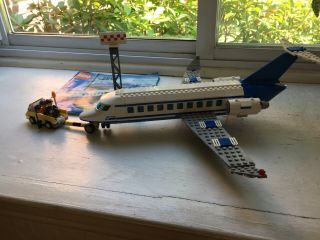 Lego City Passenger Plane (3181) Complete With All Parts Plus 3 Minifigures