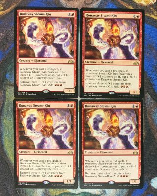 Mtg - Guilds Of Ravnica - Runaway Steam - Kin X4 - Magic The Gathering