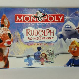 Rudolph The Red Nosed Reindeer Collectors Edition Monopoly Christmas Themed Game