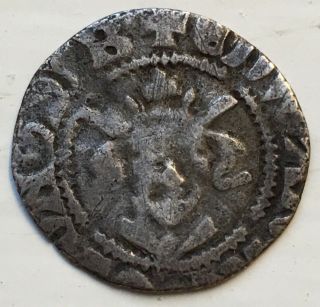 1272 - 1307 England Edward I Long Cross Hammered Silver Halfpenny London
