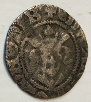 1272 - 1307 England Edward I Long Cross Hammered Silver Halfpenny London 3