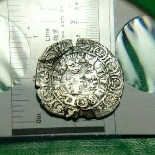 France Charles V 5th Blanc Medieval Silver Coin 1364 - 1380 2