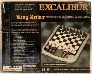 Excalibur King Arthur Advanced Electronic Chess Game - Model 915 W/box