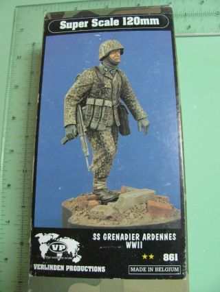 120mm,  1/16 - Verlinden Productions - Ss Grenadier Ardennes Wwii