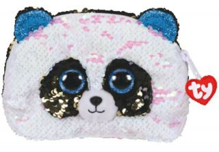 Ty Fashion Flippy Sequin Accessory Bag - Bamboo The Panda Bear (8 Inch) - Ty