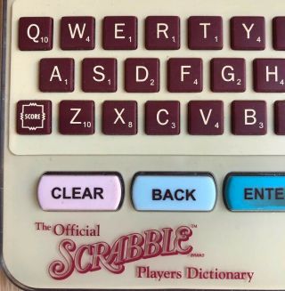 The Official Scrabble Players Dictionary Deluxe Edition Franklin model SCR - 228 2
