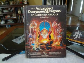1985 Tsr Ad&d Unearthed Arcana 2017 Hc // True 1st Printing // F/f,  // D&d Gygax