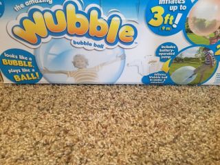 2 Wobble Bubble Balls With Pump - Only One.  One Green One Blue