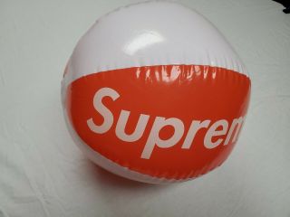 Supreme Beach Ball Outside Toy Red White Logo
