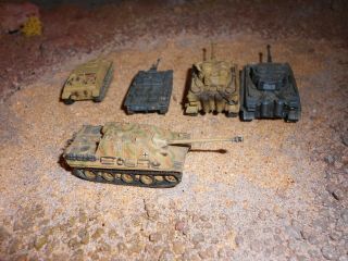 5 Dragon Pocket Army TANKS Tiger I JagdPanther Stug III Cando 1:144 military 3