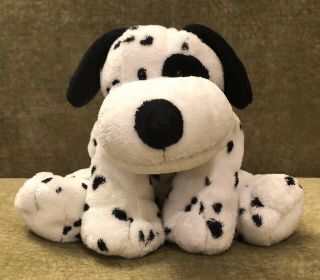 Ty Pluffies Dotters Dalmatian Dog Black White Plush Plastic Eyes