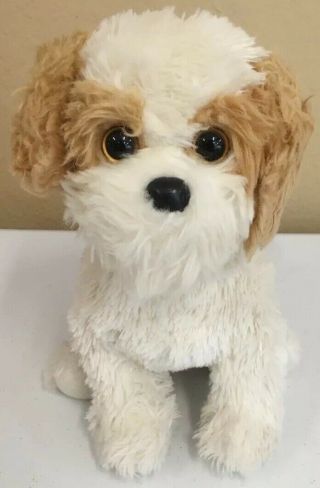 Ty Classic Barley Tan White Puppy Dog Plush Stuffed Animal 2009.