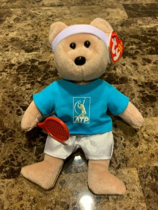 Ty Beanie Baby Feder - Bear (roger Federer) Tennis Atp Exclusive - Tags