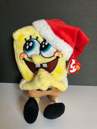 Ty Beanie Baby - Spongebob Squarepants Jolly Elf (8.  5 Inch)