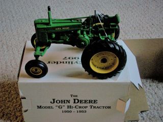 Ertl John Deere Model " G " Hi - Crop Toy Tractor 1950 - 1953 - Two - Cylinder 7 1997
