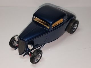 1/25/4 1933/34 Ford Custom Coupe Blue Nicely Done Built Kit