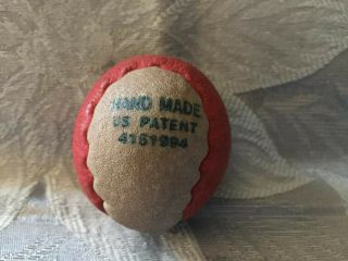 Vintage Wham O Hacky Sack Official Leather Footbag Red White 4151994 2