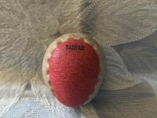 Vintage Wham O Hacky Sack Official Leather Footbag Red White 4151994 3