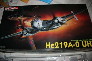 Dml 1/72 Scale He 219 A - O Uhu No Decals Or Instructions