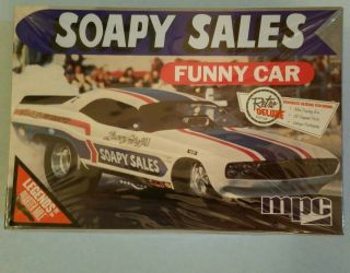 Mpc Soapy Sales Dodge Challenger Funny Car 1/25 Scale Model Kit Inside