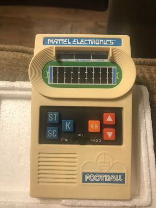 Vintage 1977 Mattel Football Electronic Game Hand - Held Game Evc