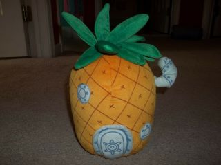 Ty Spongebob Squarepants 12 " Pineapple Home House Beanie Buddy Plush 2004 Toy