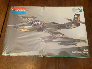 Monogram Military Model 1:48 A - 37 Dragonfly Complete In Bag