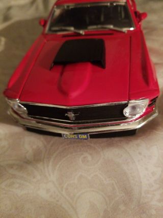 Motormax 1:18 Red 1970 Ford Mustang Boss 429 No Box
