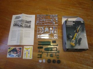 Vintage Testors Those Famous Fords Indy Lotus 1/25 Scale Model Car Kit