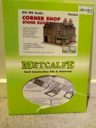 Metcalfe Po264 Stone Built Corner Shop
