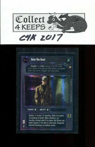 Star Wars Ccg Reflections 2 Ii: Outer Rim Scout Foil Srf (swccg) D