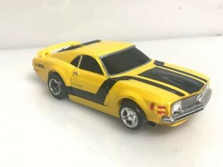 Life Like 1970 Boss Mustang Yellow Ho Slot Car