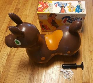 Ledraplastic Brown Rody Horse Ride On Bouncing Toddler Pony Italy