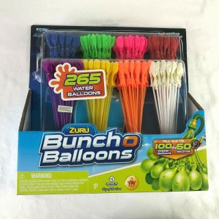 Zuru Bunch O Balloons 280 Pack Rapid - Filling Self - Sealing Water Balloon Open Box