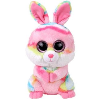 Ty Easter Beanie Boos 9 " Medium Lollipop Bunny Rabbit Plush Mwmts Ty Heart Tags
