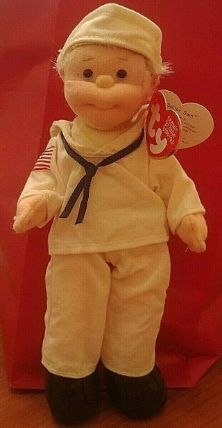 Ty Teenie Beanie Boppers Sailor Sam Plush Doll With Tag