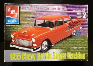 Amt Ertl 1955 Chevy Bel Air Street Machine 1:25 Model Kit 31931 - 1hd Complete