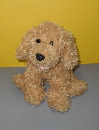 11 " Ty Classic Skeeter Tan Puppy Dog Light Brown Plush Bean Stuffed Animal Toy