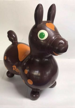 Vintage Ledra Plastic Brown 1984 Rody Horse Ride On Bouncing Toddler Pony Italy