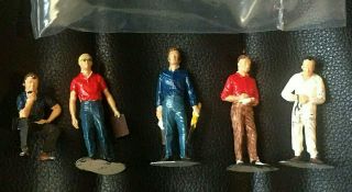 Racing Pit Crew / Drivers Plastic Action Display Figures For Slot Cars Models